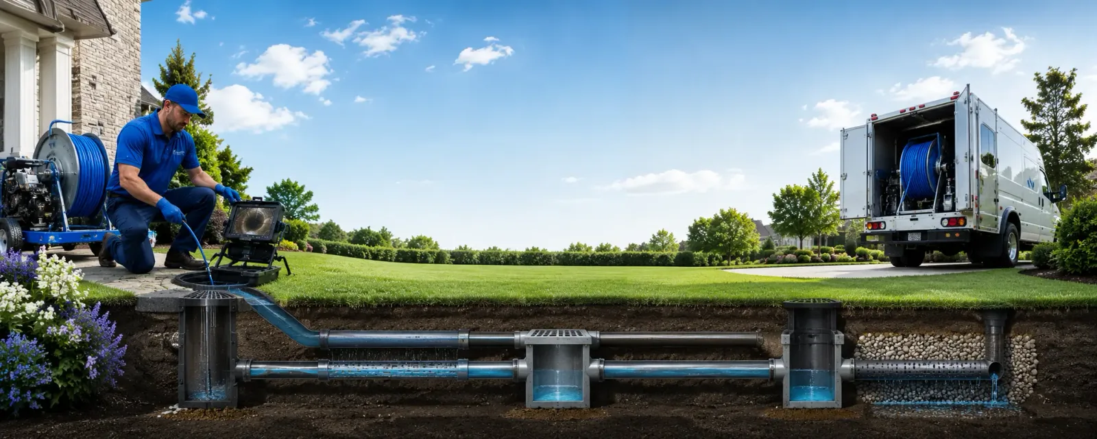 Outdoor drain cleaning information for Drennen, WV